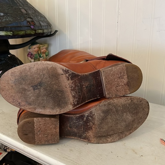 Coach Natalie cognac brown leather riding boots - Picture 7 of 9